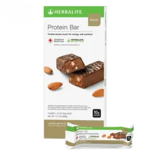 Herbalife Protein Bar Deluxe - Vanilla Almond 14 Bars per Box